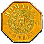 500 Lei History of Gold - Treasure of Pietroasa - big gold clip obverse image