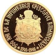 500 Lei Bishopric of Râmnic - Pattern reverse image