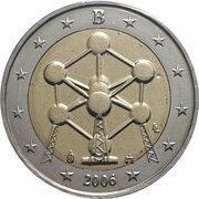 2 Euros - Albert II Brussels Atomium obverse image