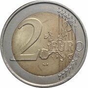 2 Euros - Albert II Brussels Atomium reverse image