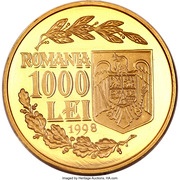 1000 Lei Anniversary of the 1 December 1918 Great Union obverse image