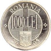 1000 Lei Constantin Brancoveanu - Pattern reverse image