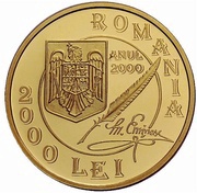 2000 Lei Mihai Eminescu obverse image