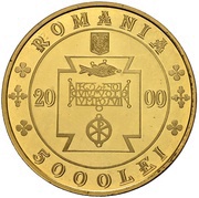 5000 Lei 2000 Years of Christianity obverse image