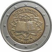 2 Euros - Albert II Treaty of Rome obverse image