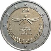 2 Euros - Albert II Human Rights obverse image