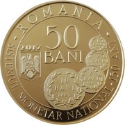 50 Bani Carol I obverse image