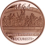 1 Leu University of Bucharest, Romania, 2014 reverse image