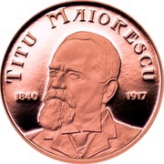 1 Leu Titu Maiorescu reverse image
