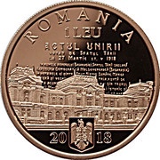 1 Leu 100 years since the union of Bessarabia with Romania obverse image