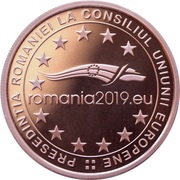 1 Leu Presidency of the Council of the European Union reverse image