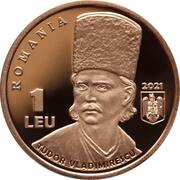 1 Leu 200 years since the Revolution of 1821 led by Tudor Vladimirescu obverse image