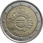 2 Euros - Albert II 10 Years of Euros Cash obverse image