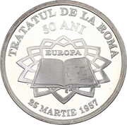 10 Lei Treaty of Rome, Romania, 2007 reverse image