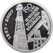 10 Lei Oil Industry, Romania, 2007 reverse image