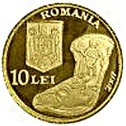 10 Lei The History of Gold - The Rhyton of Poroina obverse image
