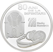 10 Lei Radio Broadcasting Company, Romania, 2008 reverse image