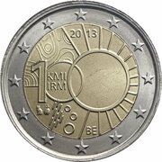 2 Euros - Philippe Royal Meteorological Institute obverse image