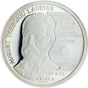 10 Lei August Treboniu Laurian, Romania, 2010 reverse image