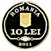 10 Lei History of Gold – The Cross from Garvăn Dinogetia obverse image