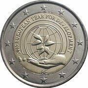 2 Euros - Philippe European Year for Development obverse image