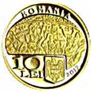 10 Lei The History of Gold-The Patera in the Pietroasa Hoard obverse image