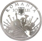 10 Lei Sergiu Celibidache; Pattern obverse image