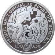 10 Lei Rugby, Romania, 2013 reverse image