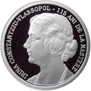 10 Lei Irina Constantziu-Vlassopol, Romania, 2015 reverse image