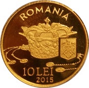 10 Lei The History of Gold - Queen Maria’s Crown obverse image