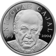 10 Lei 100 years since the birth of Nicolae Cajal, Romania, 2019 reverse image