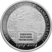 10 Lei 100 years of Romanian academic higher education in Cluj, Romania, 2019 reverse image