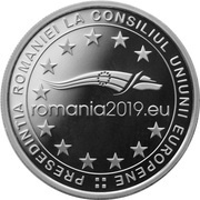 10 Lei Presidency of the Council of the European Union, Romania, 2019 reverse image