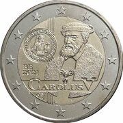 2 Euros Carolus V Coins obverse image