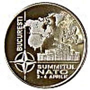 100 Lei NATO Summit reverse image