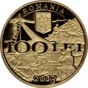100 Lei Military communications obverse image