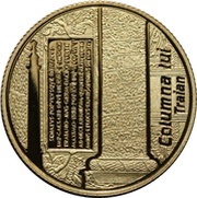 100 Lei Trajan’s Column reverse image