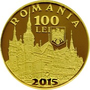 100 Lei Peleș Castle obverse image