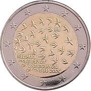 2 Euros - Philippe Presidency of the Council of the EU, Belgium, 2024 obverse image