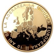 100 Lei European Union, Romania, 2017 reverse image