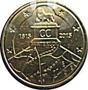 2½ Euros Battle of Waterloo reverse image