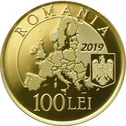 100 Lei Presidency of the Council of the European Union obverse image