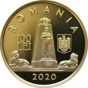 100 Lei 160 Years since the birth of general Ioan Dragalina obverse image