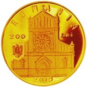 200 Lei St. Joseph’s Roman Catholic Cathedral obverse image