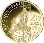 2½ euros 100 ans de maillot jaune obverse image
