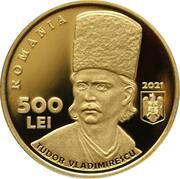 500 Lei 200 years since the Revolution of 1821 led by Tudor Vladimirescu obverse image