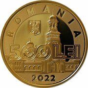 500 Lei Coronation of King Ferdinand I and Queen Maria obverse image
