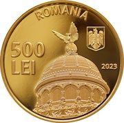 500 lei Constitution of Greater Romania obverse image