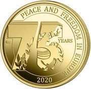 2,50 Euros 75 years Peace and freedom in Europe reverse image