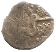 Denga - Vasily I Dmitriyevich Kolomna countermarked; Imitation of Öz Beg Khan reverse image